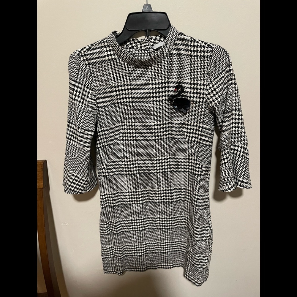 Houndstooth H&M dress